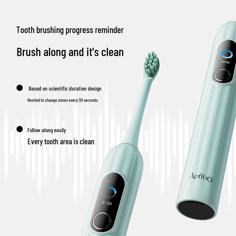 ApiYoo S1 Smart Electric Toothbrush with Digital Display CN plug (adapter included)