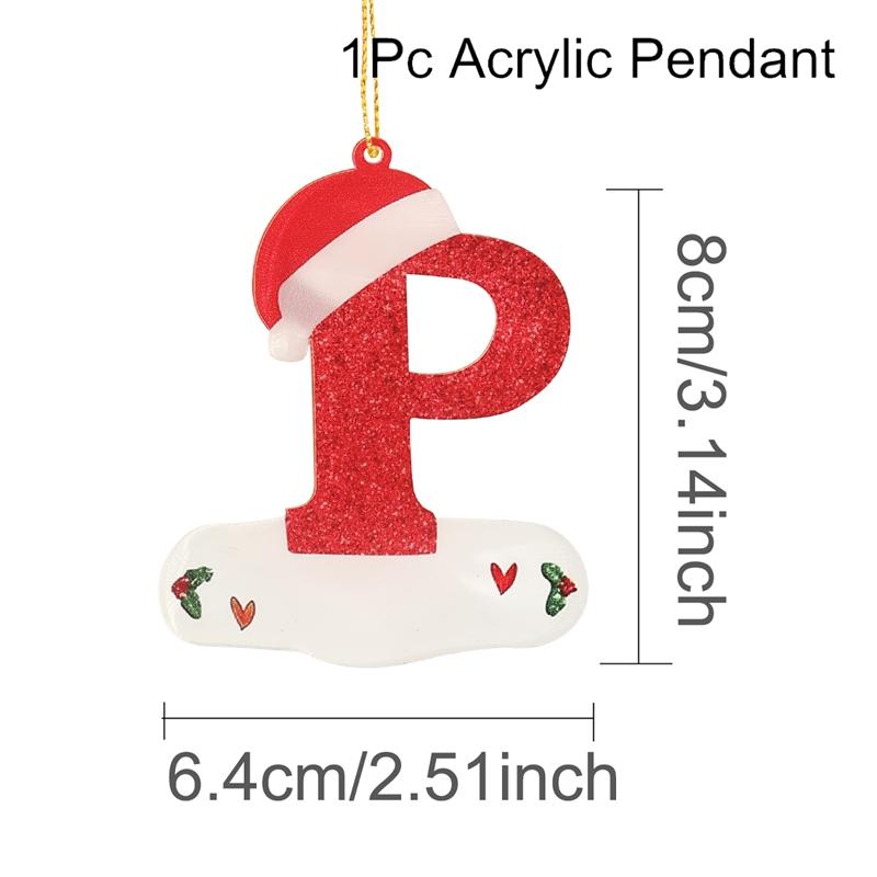 Christmas Acrylic Letter Pendant 2026 Merry Cristmas Decoration for Home Xmas Tree Hanging Ornaments Navidad Natal New Year 2026