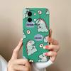 Back Cover For Vivo Y200i 5G Y03 Y28 Y38 T3x Phone Cases Lovely Cartoon Dinosaur Bumpers High Quality Matte Silicone Camera Protection Covers For Vivo