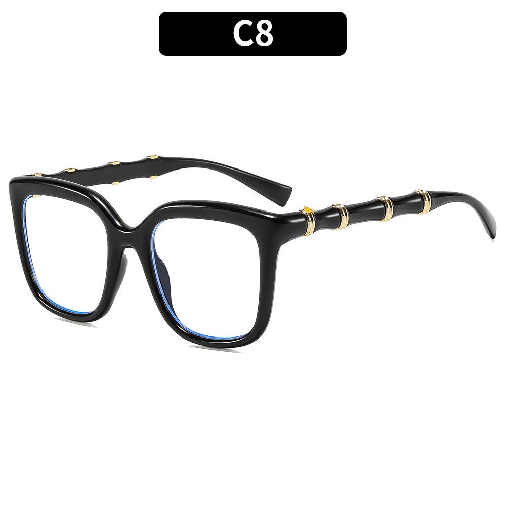 European and American retro fashion big frame bamboo legs street shot sunglasses travel outdoor sunscreen vacation cycling sunglasses