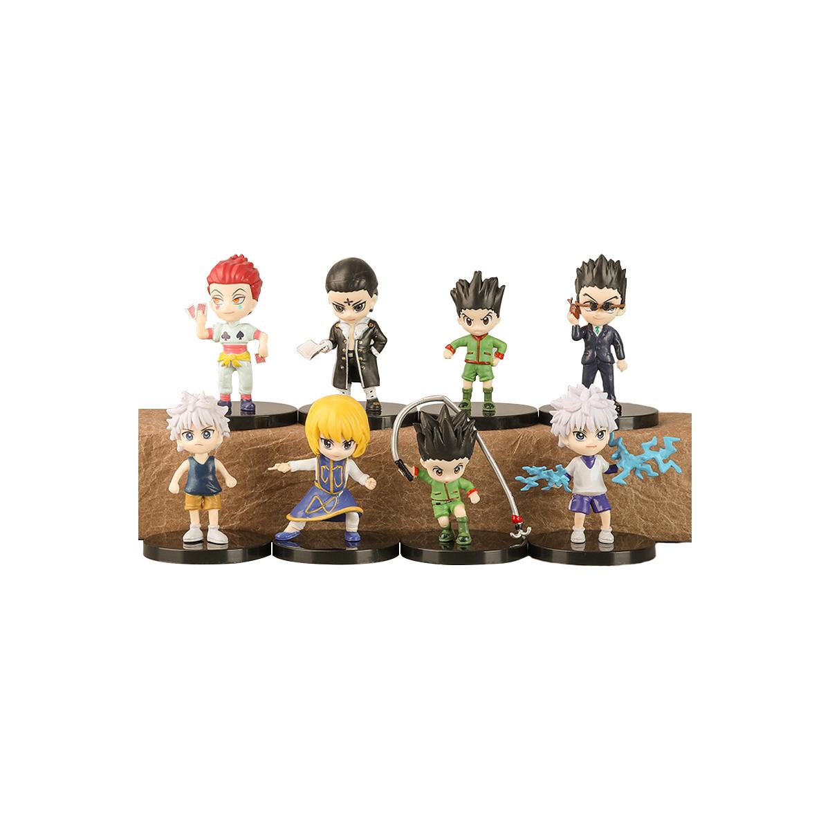 

8Pcs Hunter x Hunter GON FREECSS Anime Figure Killua Zoldyck Action Figure Kurapika Figurine Adult Collectible Model Doll Toys No box