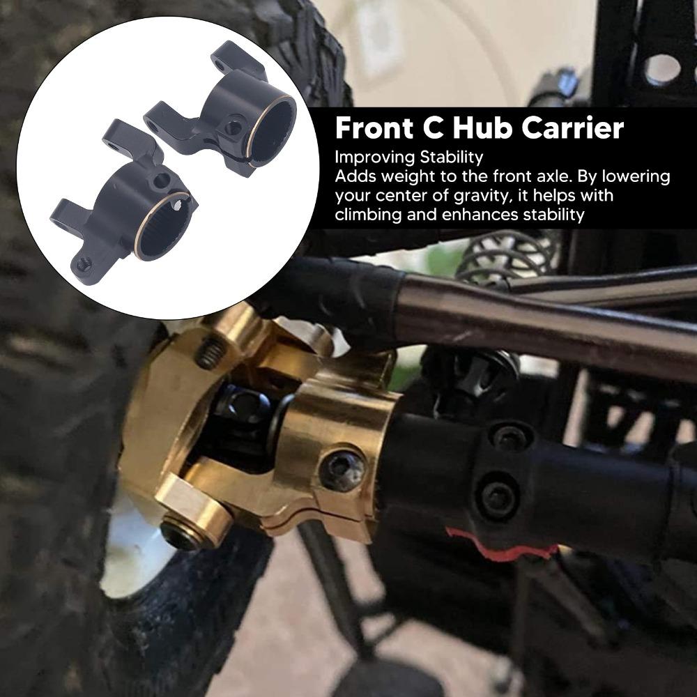 2Pcs/Set 1/10 Scale Font Axle C-Hub for Axial SCX10 II AR44 1/10 RC Crawler Upgrade Parts