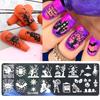 1 Set Nail Art Template Creative Pattern Eco-friendly Smooth Edge Multipurpose Easy To Apply Decorative Plastic