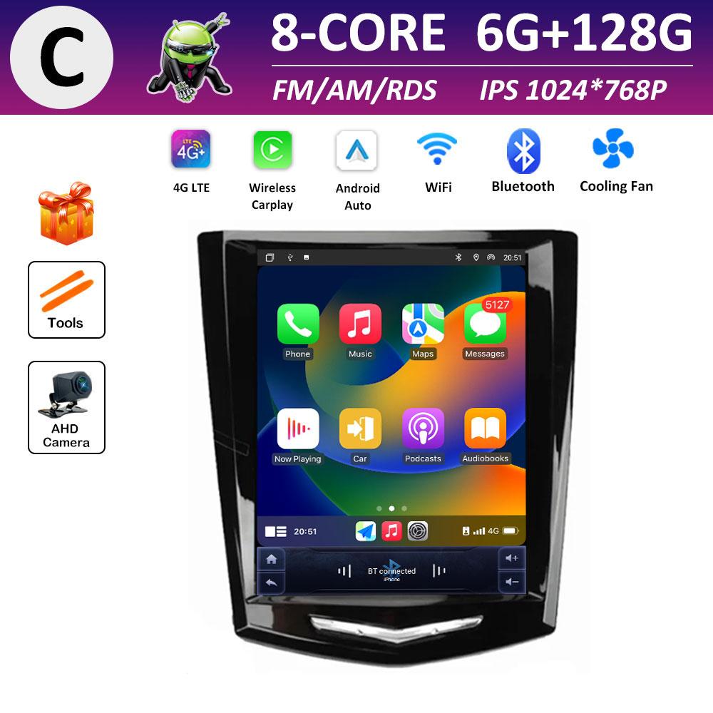 Smart System Autoradio Car Radio for Cadillac ATS XTS CTS SRX 2013 2014 2015 2016 Video Player Navigation GPS Accessories WIFI