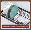 Multifunctional Kitchen Dish Rack: Countertop Draining Rack with Chopstick and Knife Holder for Dish Cabinets