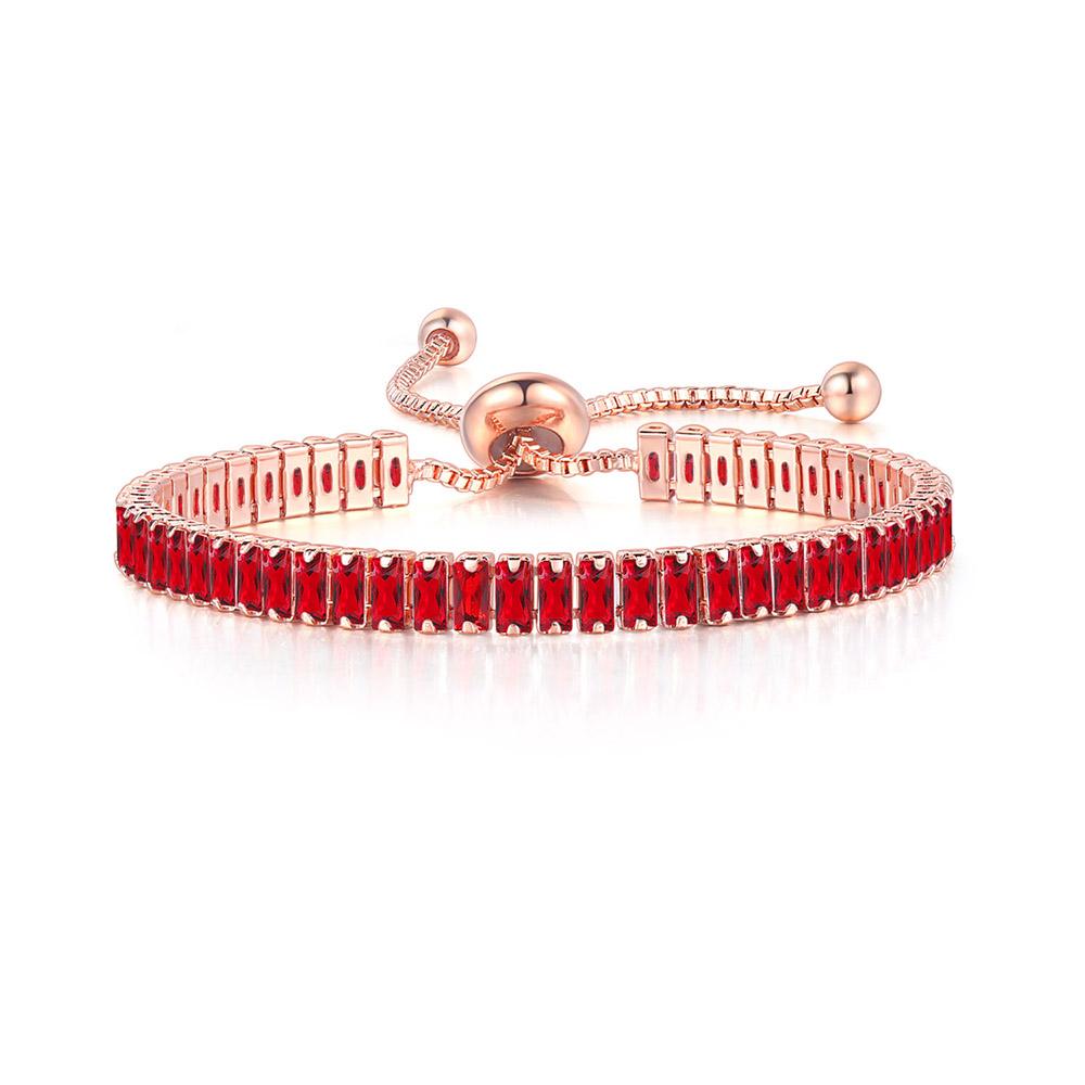 

ZHOUYANG Tennis Bracelets For Women Luxury Square Multicolor Zircon Wholesale Wedding Bride Adjustable Bracelet Jewelry DZH015
