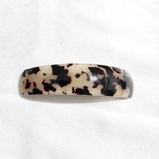 Hairpin Wide-Edge Arc Design Smooth Hair Styling Spring Hair Clip Lightweight Decorative Hair Accessory