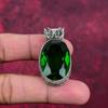 Chrome Diopside Handmade Gemstone Pendant, 925 Solid Sterling Silver Pendant, Unique Design Jewelry Pendant