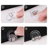 10Pcs Plastic Book Label Clip Transparent Paper Clips Set Invisible Leg Shortening Clip  Office Use