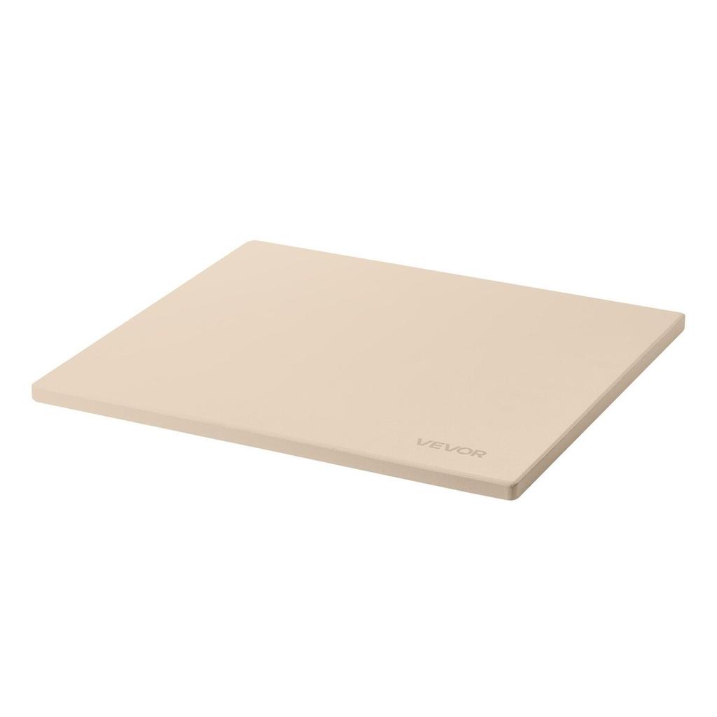 Pizza Stone, 406 X 355 Mm Rectangular Cordierite Pizza Stone, Extra Large Baking-Stone with Scraper, 15 Mm Thick Heat-Resistant Cordierite, for