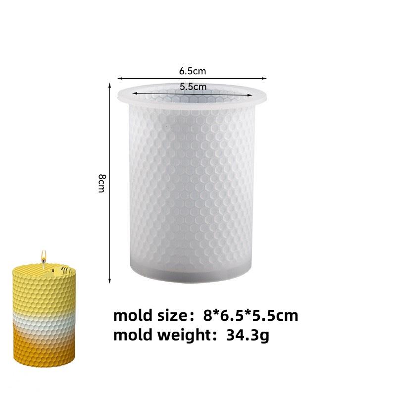 DIY Beehive Silicone Candle Molds 3D Honeycomb Aroma Plaster Soap Cake Baking Mold Plaster Resin Baking Mould Home Art Decor