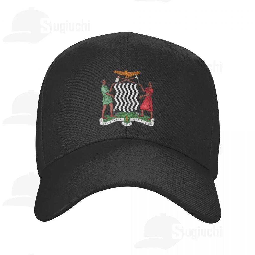 2025 National Emblem Of Zambia Coat Of Arms Sun Baseball Cap Dad Hats Adjustable For Unisex WoUnisex Unisex Outdoor Hat