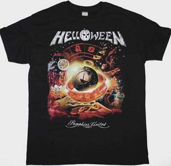 Helloween Pumpkins United World Tour 2018 Black Tee Unisex T-Shirt XXL