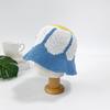 Women's Daily Point Hat Wang Flower Hand Knit Bucket
