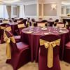 VEVOR 50 Pcs Burgundy Chair Covers, Polyester Spandex Chair Cover, Stretch Slipcovers for Wedding Party Dining Banquet Flat-Front Chair Covers