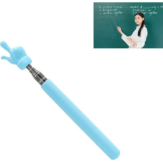 1Pcs Telescopic Teachers Pointer, Classroom Demonstration Baton, Guide Indicator, Retractable Finger Pointer Stick for School Teaching, Conference