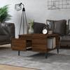 VidaXL Coffee Table Brown Oak 55x55x36.5 Cm Engineered Wood 821091