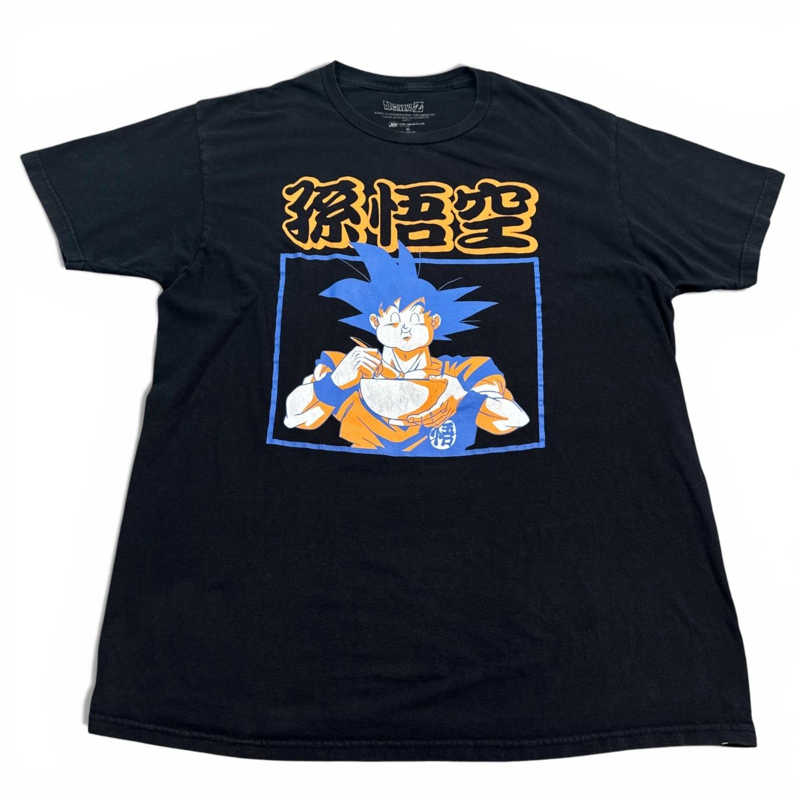 

Dragon Ball Z DBZ Гоку Рамен Футболка Взрослая Размер XL Черная Аниме Графическая Футболка M