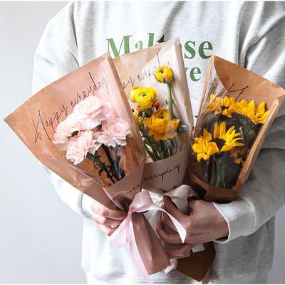 20/30 ST Insvepningshylsa Bukettförpackningspåse Genomskinlig Blomförpackningspåse Alla hjärtans dag