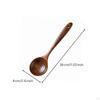 Teak Kitchen Utensil Smooth Finish Carved Wooden SinglePiece Cooking Spoon Set