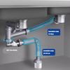 Set di Accessori Drenanti Robusti Comprensivo di Lavelli Singoli Doppi Assemblaggio Tubo di Scarico per Uso in Cucine Moderne
