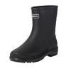 Fashion rain shoes women's winter cotton non-slip medium tube water shoes water boots short rain boots car wash kitchen rubber shoes