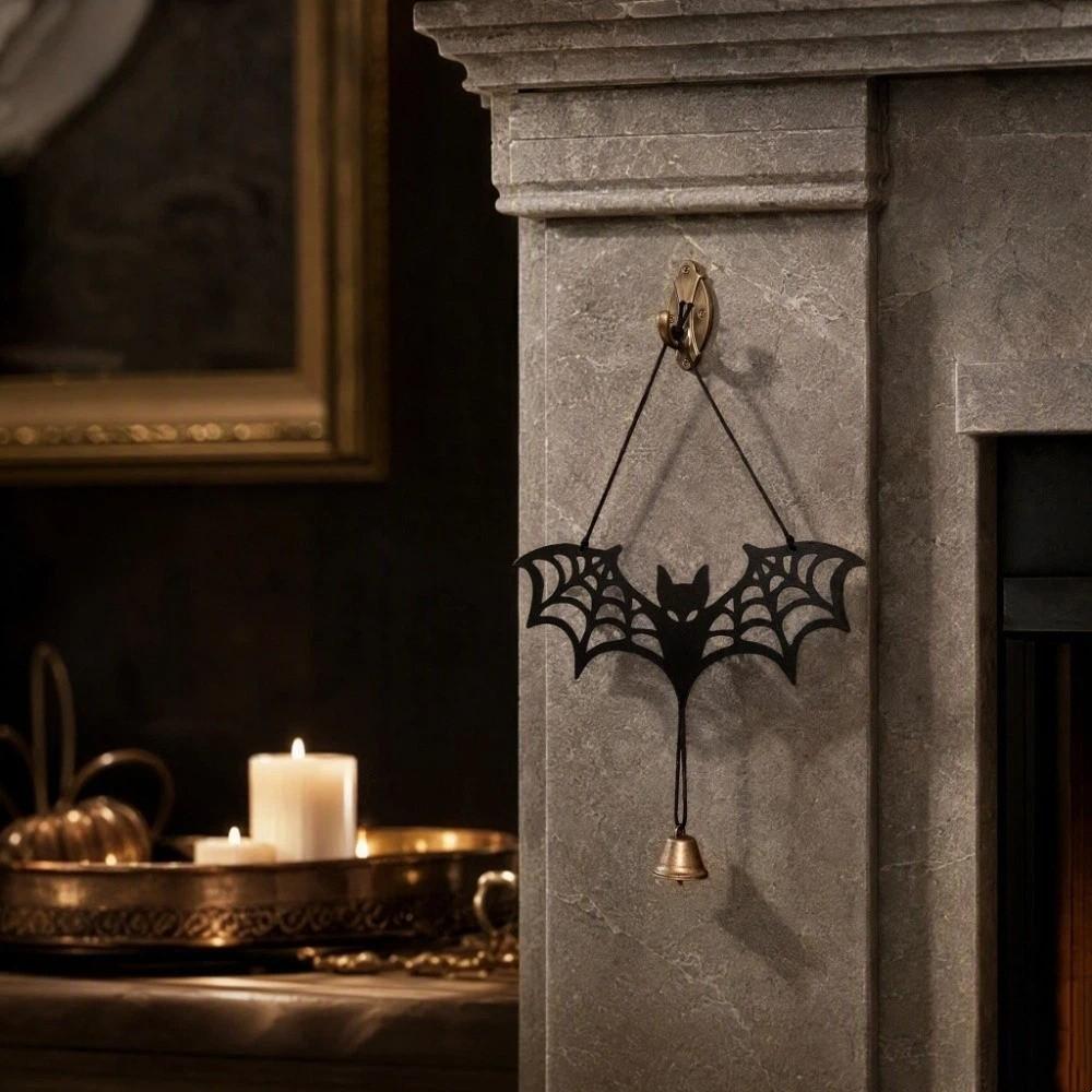 Spider Web Bat Halloween Luminous Bat Ornament Glowing Bat Wall Art  Festival Scene Decoration