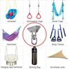Crochet pivotant à 360 degrés supportant la charge Acier inoxydable Accessoires de balancement Crochets de hamac robustes Matériel de suspension