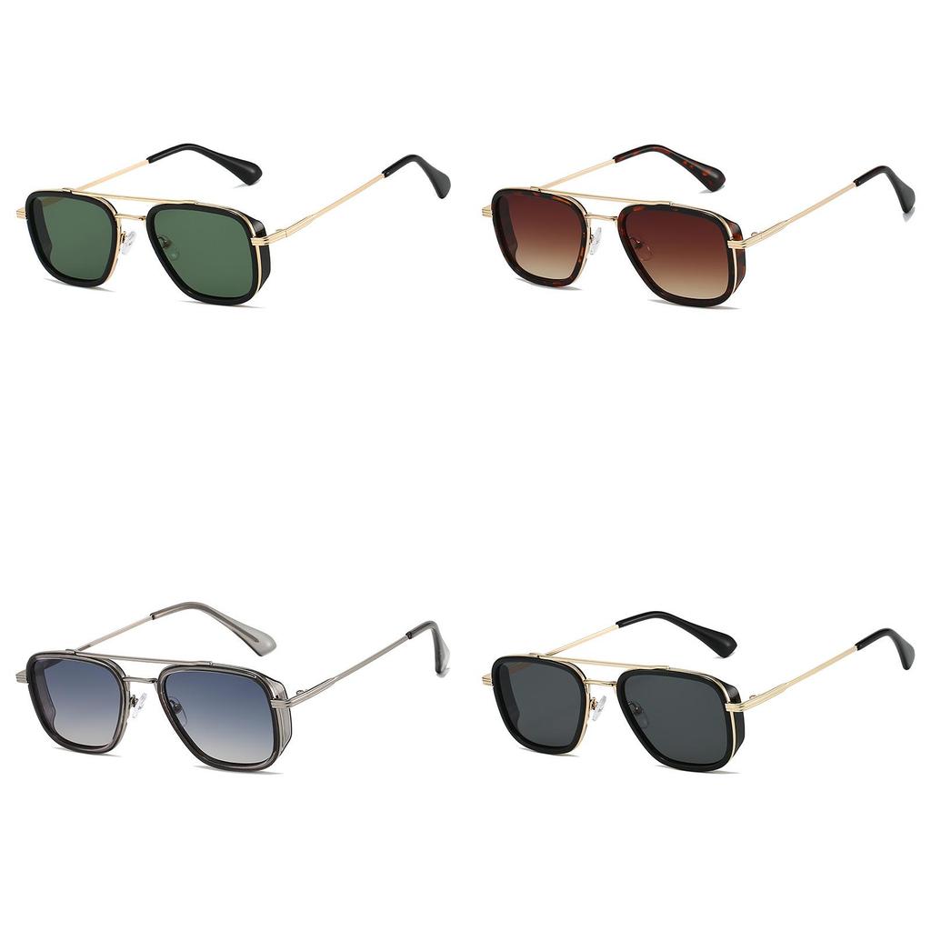 Vintage Punk Square Sunglasses For Men Uv400 Sun Protection Outdoor Fashion Accessory