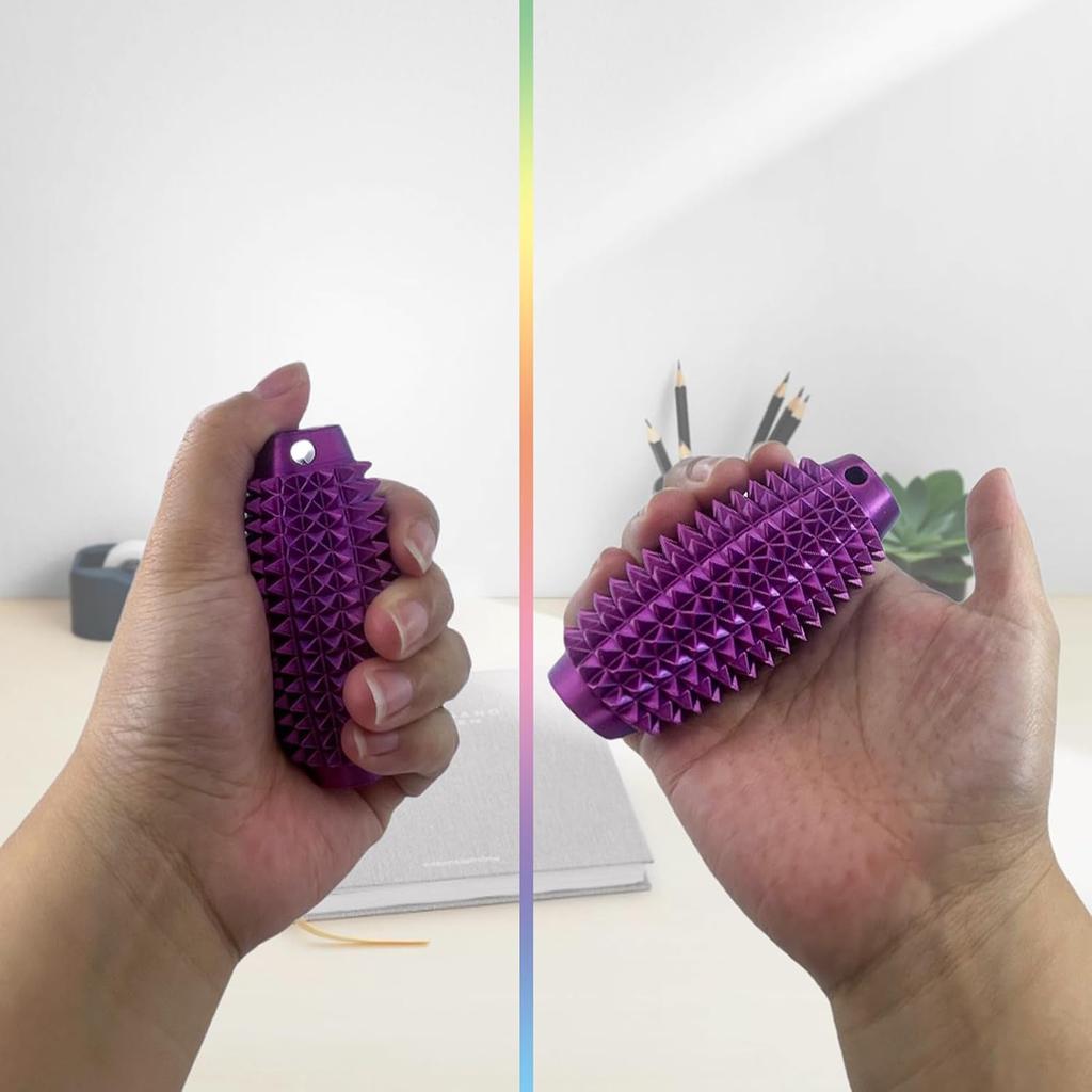 Kolczasta Grippie Stim Breloczek Ręczny Twardy Kolczasty Wałek Breloczek Prezent Dla Przyjaciół Rzucanie Stresem