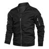 Men's Jackets Fall Bomber Jacket for Men Streetwear Baseball Coat Stand Collar Slim Zipper Up Outdoor Jacket Men Coat