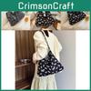 Stylish Large Capacity Tote Bag With Bowknot Black And Leopard Print For Trendy Casual Looks