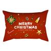 New Christmas Waist Pillow Case Long Pillow Pillow Golden Snowflake Home Cushion Cover