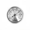 Einfach zu tragendes analoges Barometer Thermometer Hygrometer Set Silber Metall 90mm für Zuhause Büro Reise Überwachungsbedürfnisse
