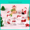 Enchanting Christmas Tree Santa Claus Snowman Ornaments Adorable Miniature Garden Figurines For Festive Decor