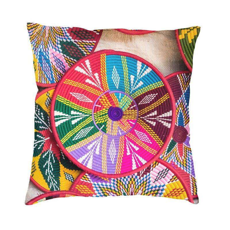 Nordic Style Ethiopian Cross Design Cushion Covers x Soft Pillow Case for Sofa Square Pillowcase Decoration Pillows