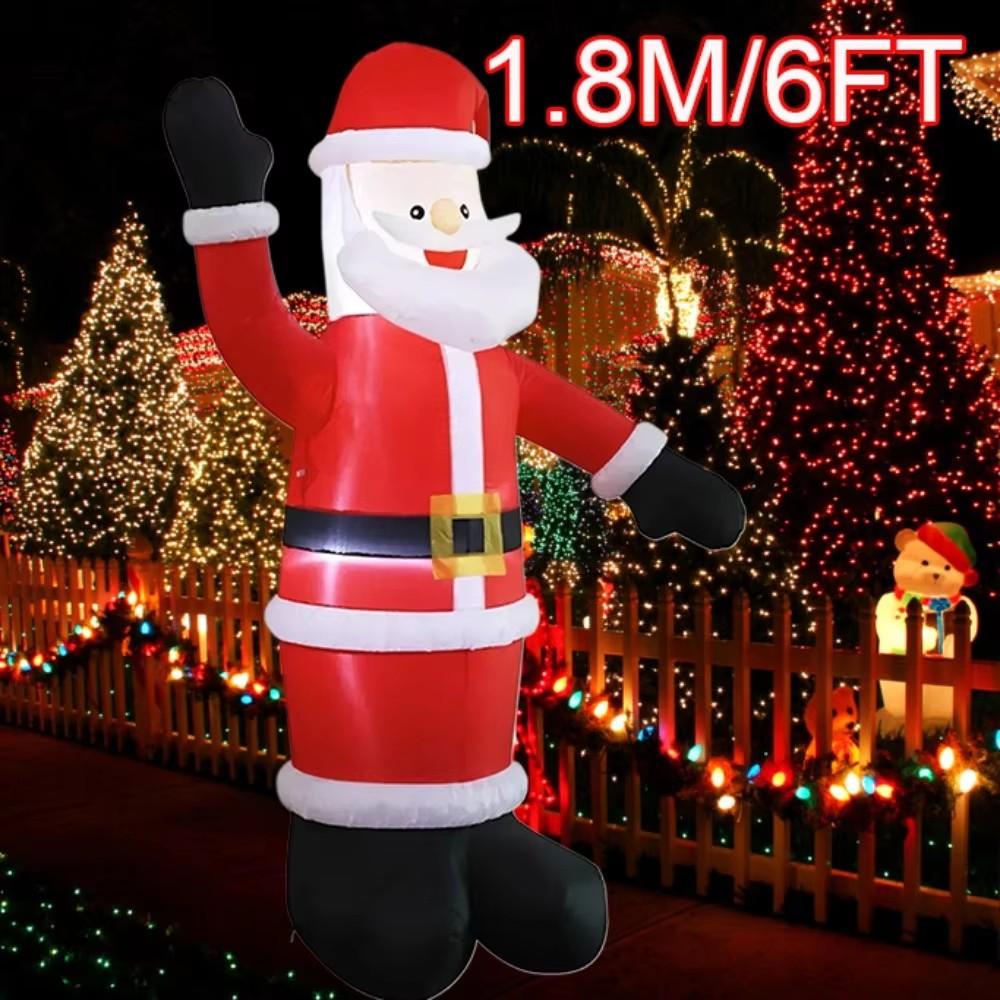 Christmas Decorations Inflatable Model Built-in LED Lights Inflated Toys Ornament Xmas Party New Year Garden Yard Outdoor Decor