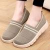 Women's shoes cloth shoes non-slip breathable lightweight single shoes versatile casual walking shoes flying woven surface mother shoes