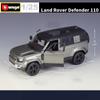 Bburago 1:24 Land Rover Defender 110 SUV Modèle de Voiture en Alliage Métal Moulé sous Pression Véhicules Tout-Terrain Modèle de Voiture Simulation Jouet pour Enfants Cadeau
