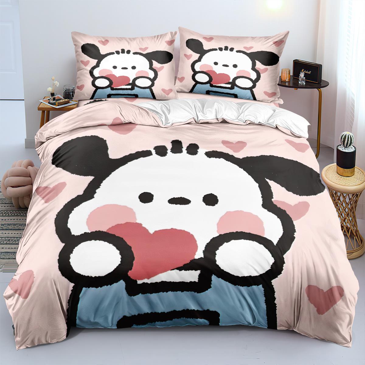 

Детское постельное белье, комплект из трех предметов, 90-120 г, абразивная ткань, 3D цифровая печать 90 * 200