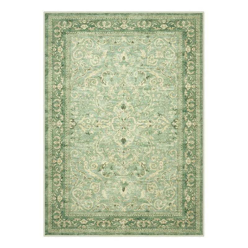 Vintage Floral Garden Elegance Dywan Klasyczny Europejski Design Dywan do Salonu Bohema Dekoracyjny Dywan do Sypialni Antypoślizgowy Wycieraczka