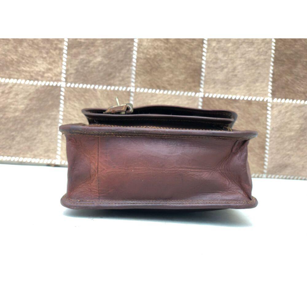 Dámská taška přes rameno Messenger z pravé kůže Cross Body Satchel (Vintage hnědá)