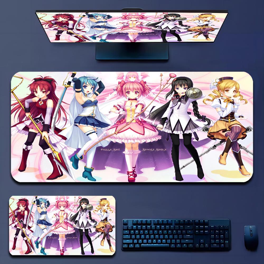 Cute Puella Magi Madoka Magica Mousepad Boy Pad Natural Rubber Gaming Desk Mat Size For Gameing World Of Tanks CS GO Zelda