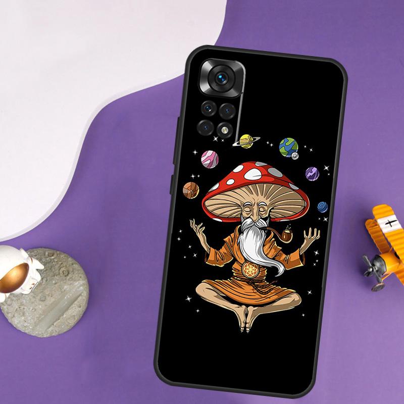 Hippie Mushroom Frog shrooms Case For Xiaomi Redmi Note 13 Pro 14 12 9 10 11 Pro 10S 11S 12S Redmi 10C 13C 14C 12C Cover