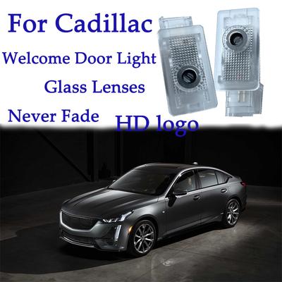 HD Glass Lens Door Projection Welcome Light Suitable For Cadillac CT5 CT6 XT4 XT5 XT6 ATS-L SRX XTS Never Fade Automotive Parts