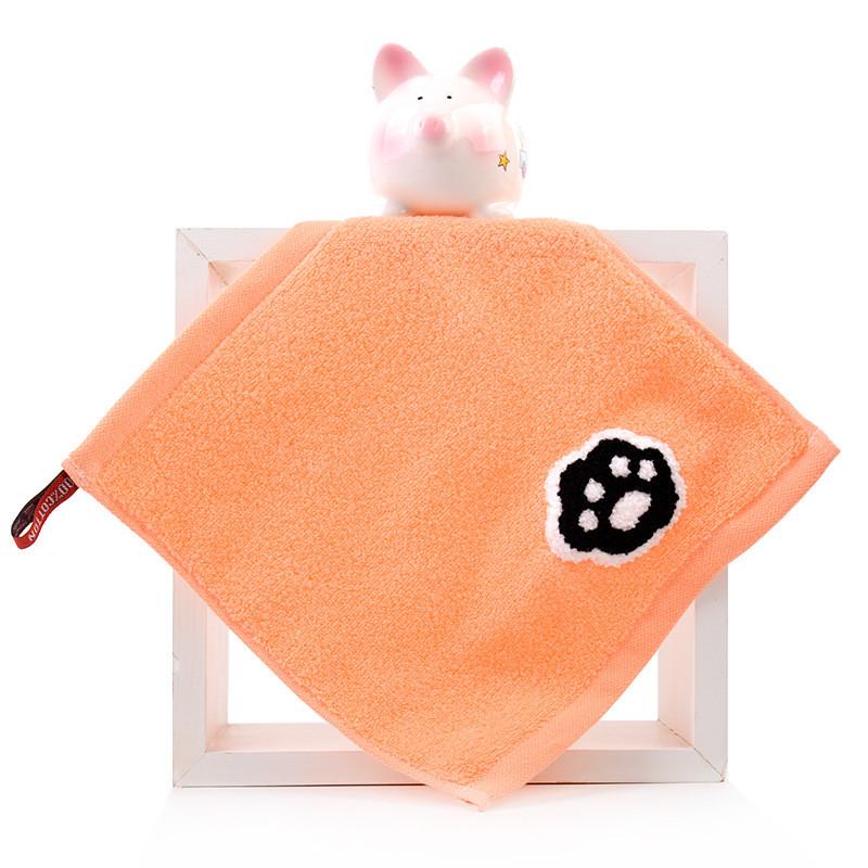 1Pcs 25x25cm Cartoon Panda Jacquard Cotton Baby Children Face Towel Hand Washcloth Water Absorbent Soft
