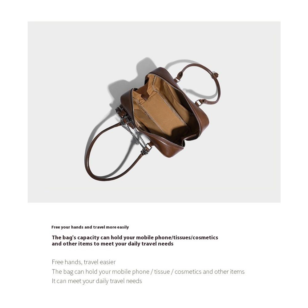 Autumn and Winter Niche Design Toast Bag Portable Bowling Bag Fashionable Large Capacity Casual Versatile Shoulder Armpit Bag