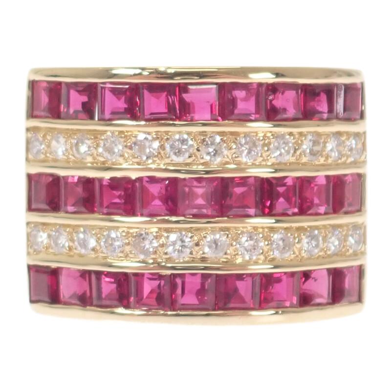no brand  #12(JP Size) ring K18 yellow gold Women