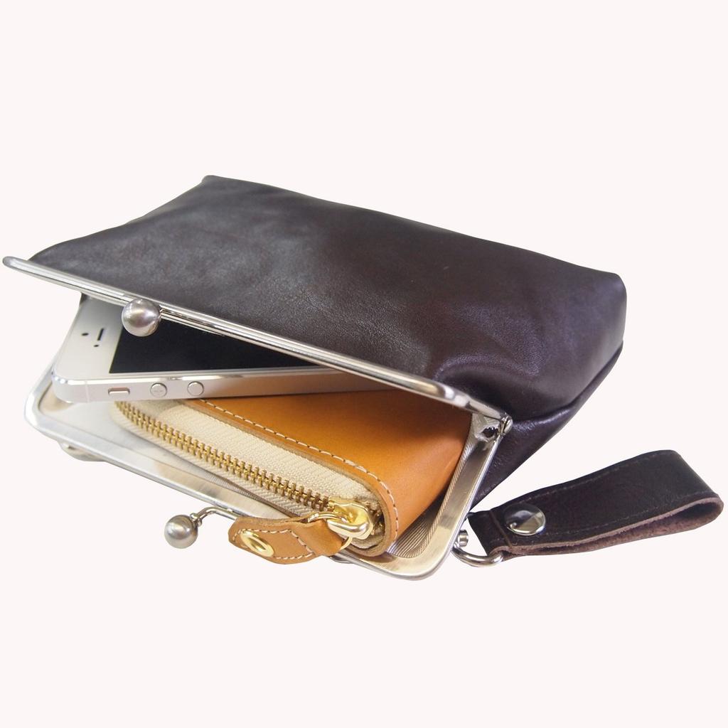 Quitter QT137 Bengal Calf Leather Waist Bag Pouch [quitter] (Light Brown)
