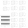 12 Pack ABS Material Roller Shades Pull Down Clips, Lifting Clam, Hook Handle Grip Pull Suitable For Cordless Roller Blinds